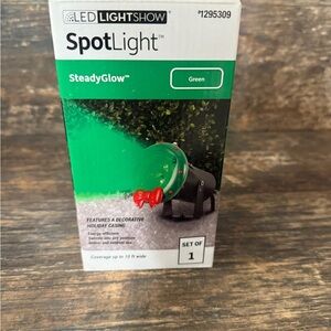 Spot Light SteadyGlow Green Holiday Projector